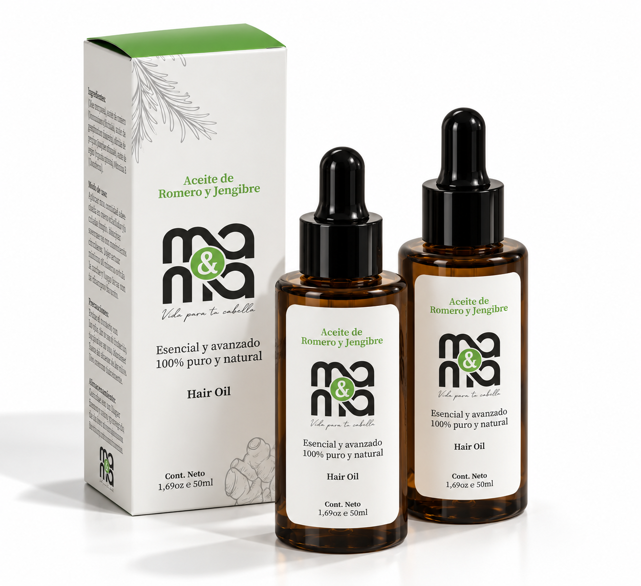 Aceite de Romero y Jengibre x2 - Imagen 2